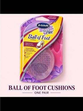 Dr. Scholl's For Her Ball of Foot Gel Cushions - one pair NEW